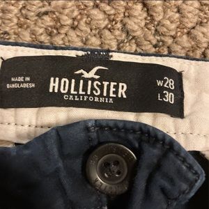 Blue Men’s 28” waist Hollister pants